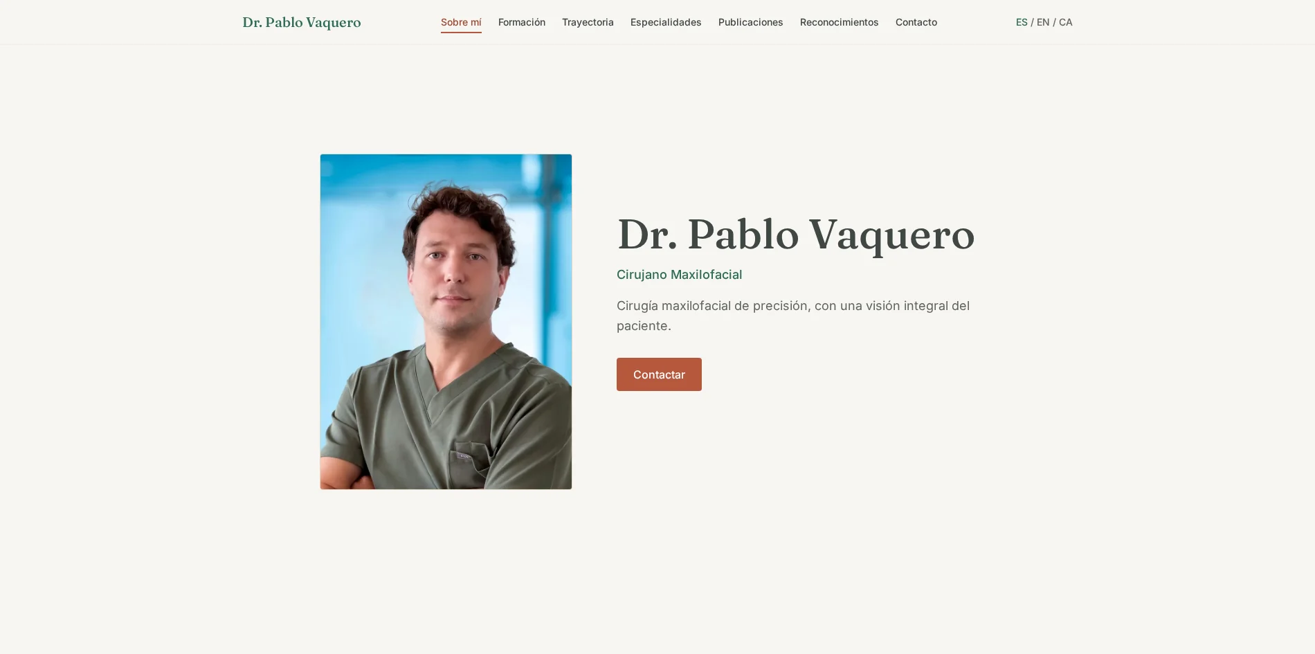 Dr. Pablo Vaquero website